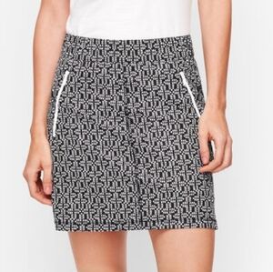 Talbots Geo Print Woven Skort